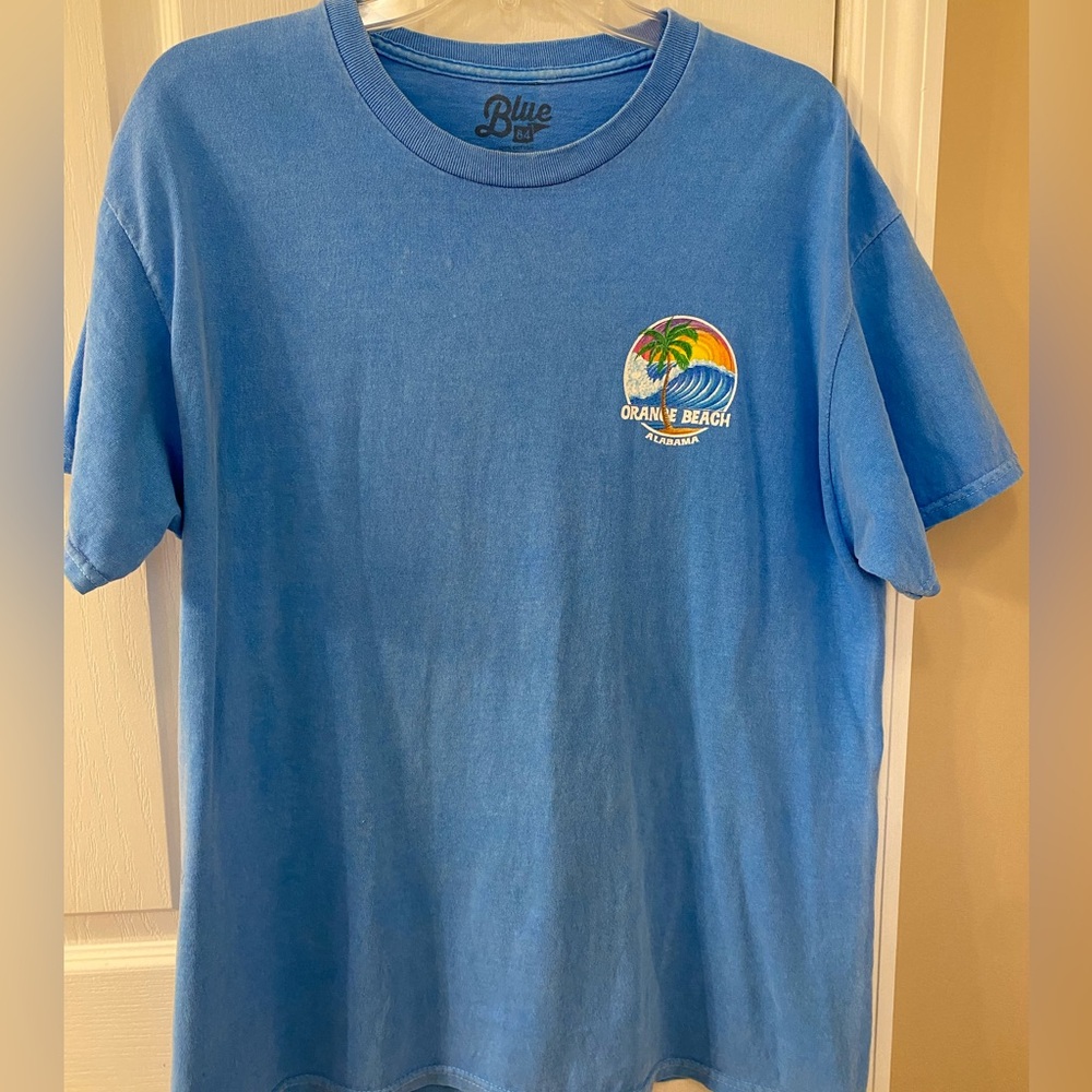 Orange Beach AL blue tee shirt.☀️🏖️🌊  size large - Picture 3 of 5